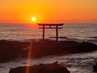 神磯の鳥居から日の出を拝んだ朝2026【…