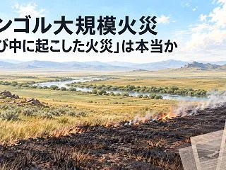 モンゴル大規模火災、「日本企業幹部が釣り…