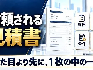 「見積書の体裁が不安」を解消する、信頼さ…