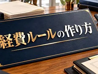 経費の上限・対象を決める、社内ルールの作…
