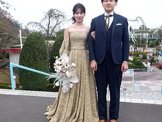 土曜日にウェディングフォトのお二人