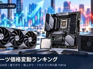 PCパーツ価格変動ランキング｜値下がりT…