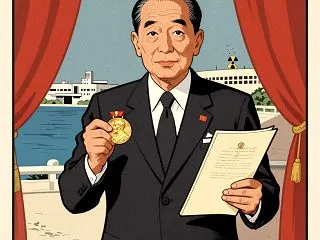 ノーベル賞の佐藤栄作、核再持ち込みに署名