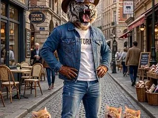 10月26日はデニムの日👖寅パパ🐯と子猫…