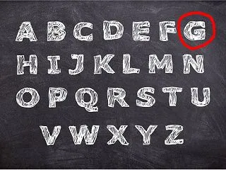 アルファベットの「G」が別のものに見える…