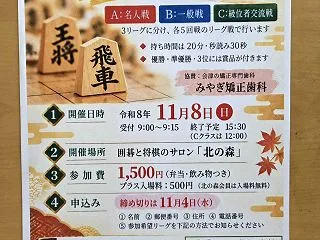再掲 第8回喜多方支部将棋大会