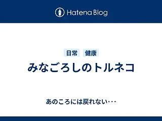 みなごろしのトルネコ