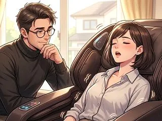 無料動画：隣に住む巨乳妻を自室に誘い込み…