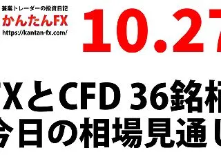 10月27日：FXとCFD市場の相場見通…