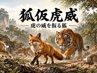 狐仮虎威とは？「虎の威を仮る狐」の語源を…