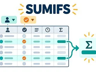 ExcelのSUMIFS入門：担当者と作…