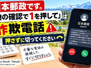 【暮らしの知恵】「日本郵政です。荷物の確…