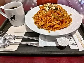 ベローチェのパスタ２倍！