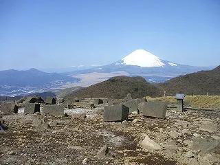 箱根園から「天空の社殿」の駒ヶ岳へ富士山…