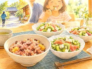 美味しいものを分かち合う、幸せな秋のひと…