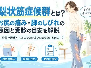 梨状筋症候群とは？お尻の痛み・脚のしびれ…