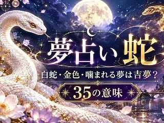夢占い 蛇の夢の意味35選【完全ガイド】…