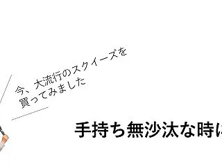手持ち無沙汰な時には【今、大流行のスクイ…