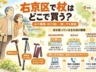 【右京区】杖を買うなら福祉用具店3選｜西…