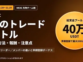 MEXCが先物取引のチーム対抗イベント「…