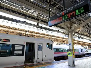 東京駅の2本の特急