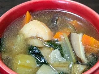 里芋最高けんちん汁、心あったまります