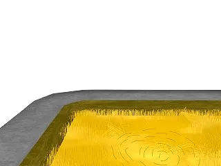 台風で稲が倒れたイラスト