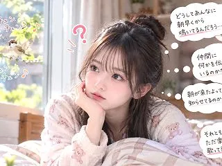 【小鳥の秘密】小鳥が朝に一生懸命鳴いてい…