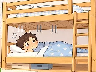 二段ベッドで寝ると、心身によくない影響が…