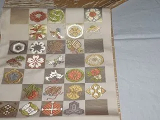 北川の小紋に西陣・錦工芸の九寸なごや帯
