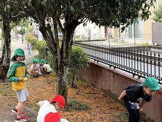 園庭の金木犀