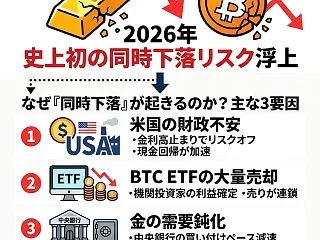 ビットコインと金が同時下落する最悪シナリ…