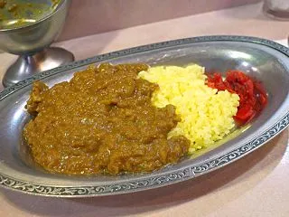 インドカレー中辛（ターメリックライス）／…