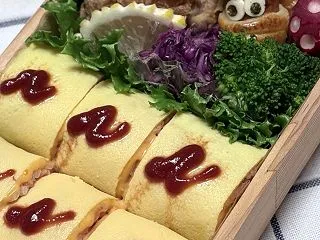 JKお弁当日記【オムライスのお弁当】お迎…