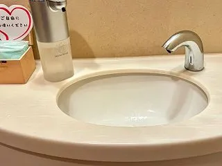 ソープディスペンサー、設置しました！