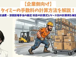 【企業側向け】タイミーの手数料の計算方法…