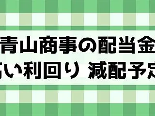 青山商事(洋服の青山)の配当が高い利回り…