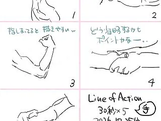 クロッキー375～376/手