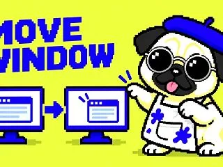 別のモニターへ、ウィンドウを移す。Win…