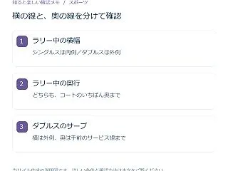 バドミントンの線、どこまで入る？シングル…