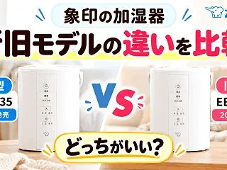 象印の加湿器EE-DG35とEE-DF3…