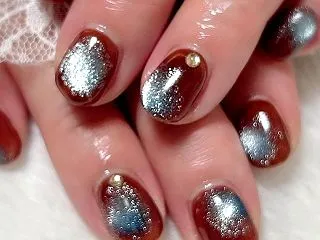 秋色ブラウンブルー