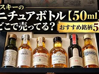 ウイスキーのミニチュアボトル【50ml】…