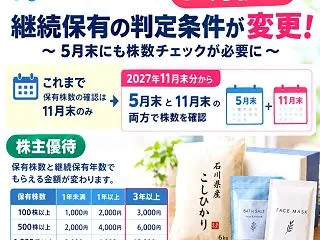 【アステナ株主優待】継続保有の判定条件が…