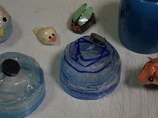 『ティッシュとセロテープで、風鈴を作る♪…
