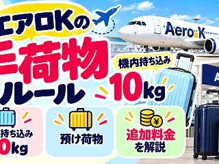 エアロKの手荷物ルール｜機内持ち込み10…