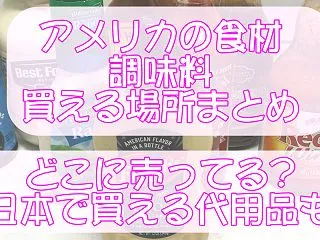 アメリカの食材・調味料の買える場所・売っ…