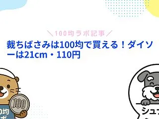 裁ちばさみは100均で買える！ダイソーは…