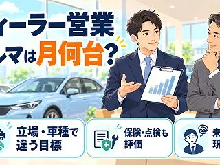 ディーラー営業のノルマはきつい？月何台売…