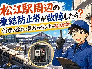 松江駅周辺の凍結防止帯が故障したら？修理…